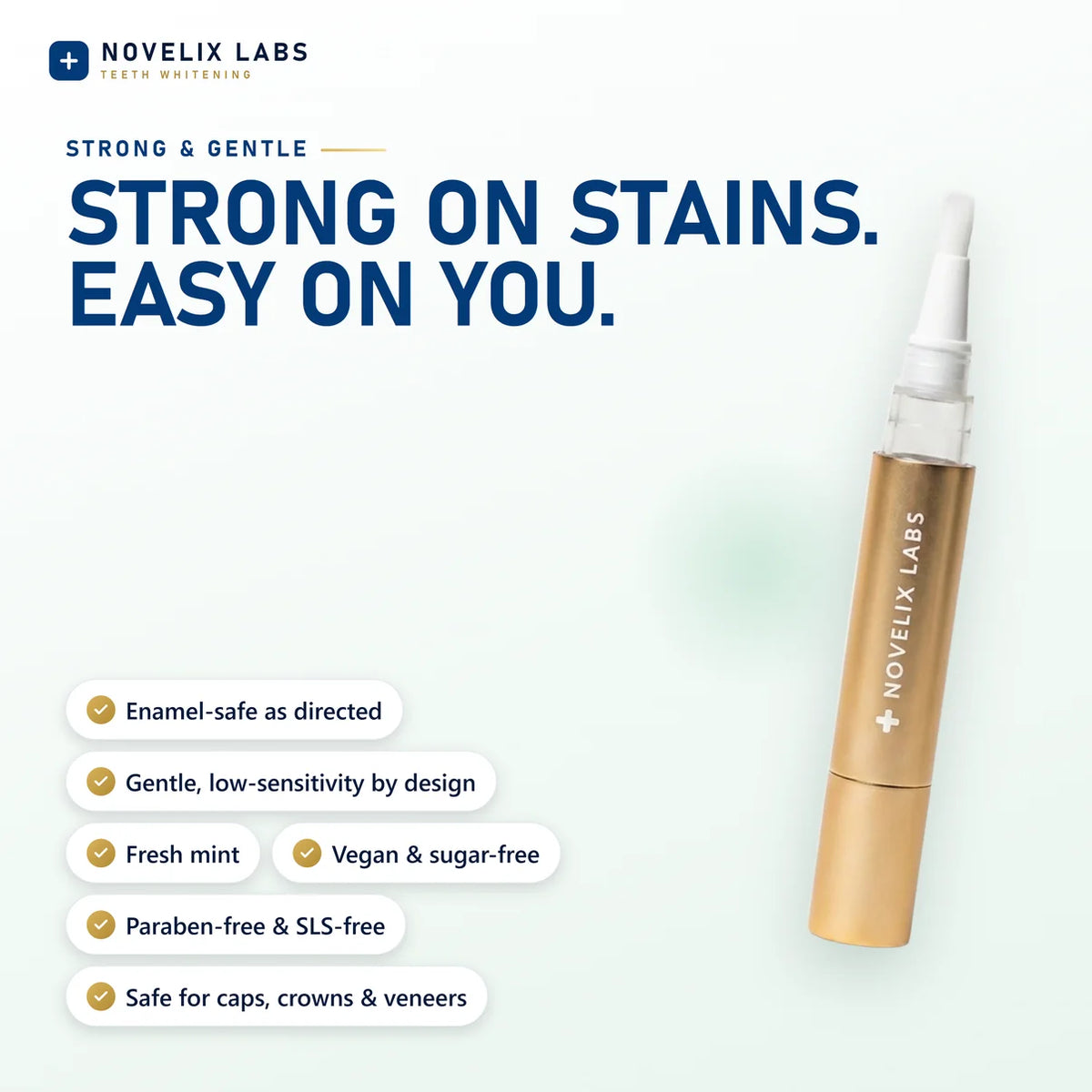 Whiter Teeth in Minutes Novelix™ Gold Pen